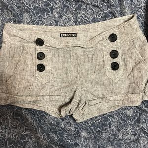 Two pairs of Express shorts size 00
